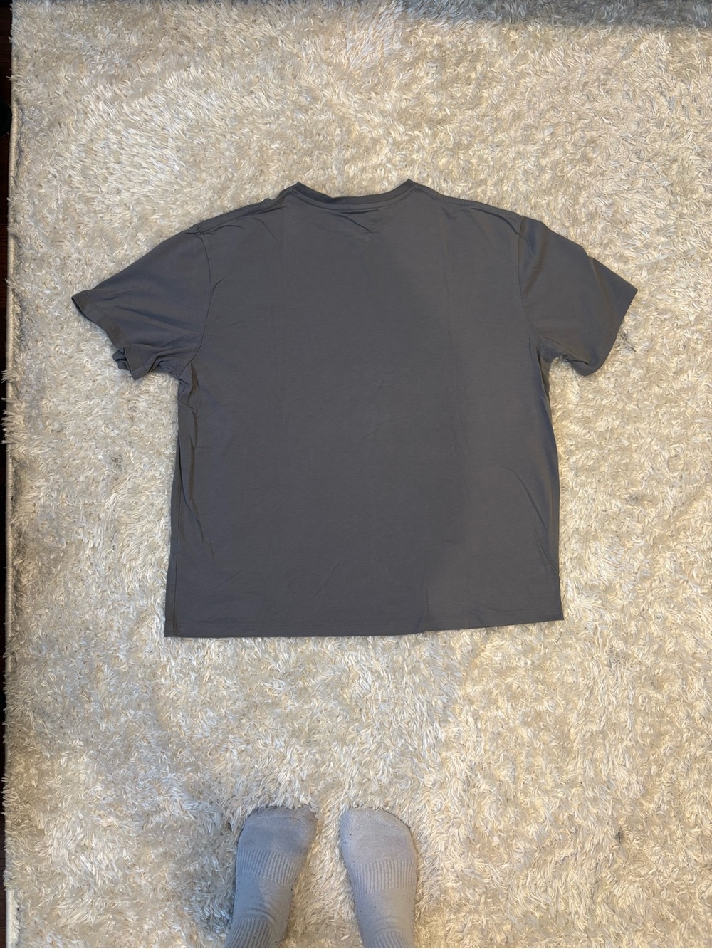Oner Active Classic Oversized T Shirt Dark Grey Coal Color Crewneck Embroidered - Picture 2 of 2